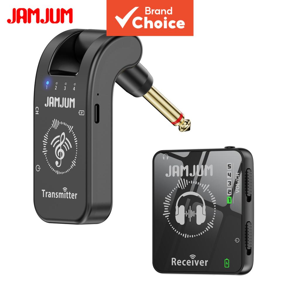 Sistema de Monitoramento Intra-Auricular Wireless JAMJUM 2.4G Transmissor Receptor Emparelhamento Automático Faixa de