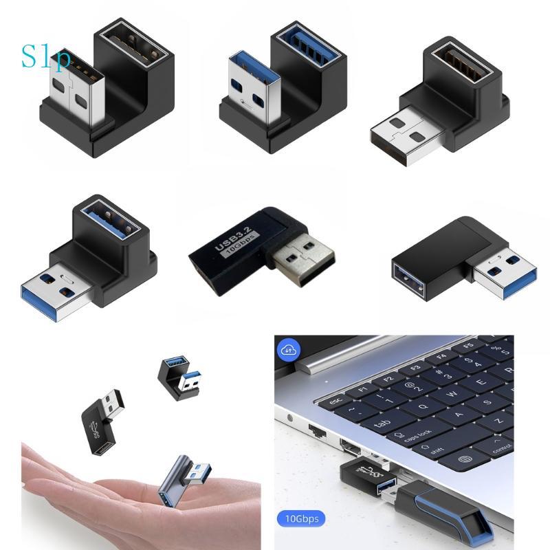 Slp USB Para Fêmea Ângulo Esquerdo Adaptador 90 Graus USB3 0 Cotovelo