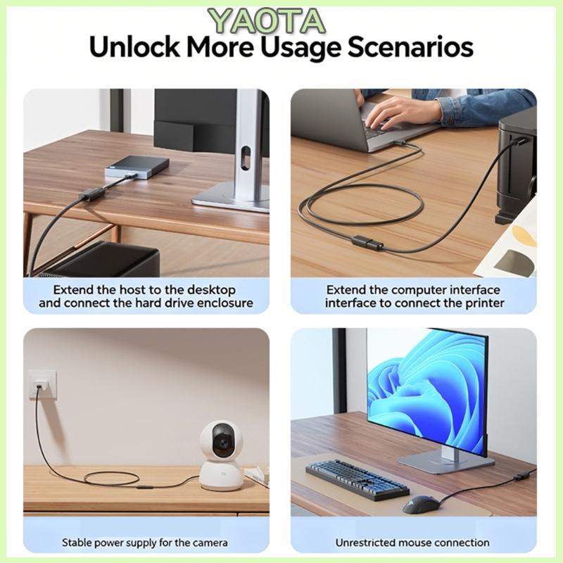 Yao Extensão USB 5Gbps Velocidade Rápida USB3 0 Extensor Para Fêmea Transferência Substituir M