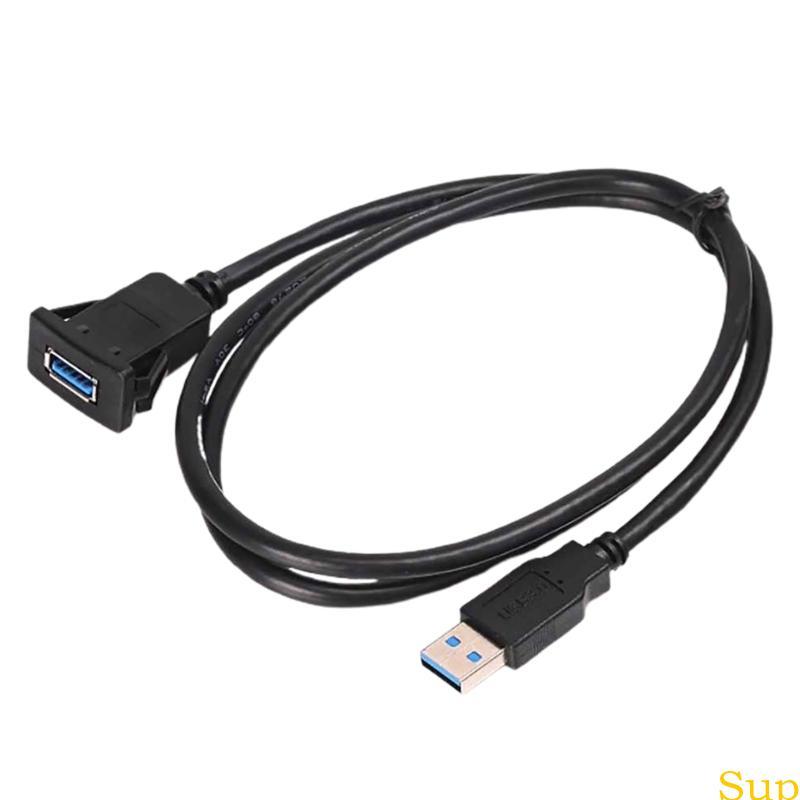 Square Single Port USB3 0 Painel Extensão Montagem Embutida Expandir Transferência E E