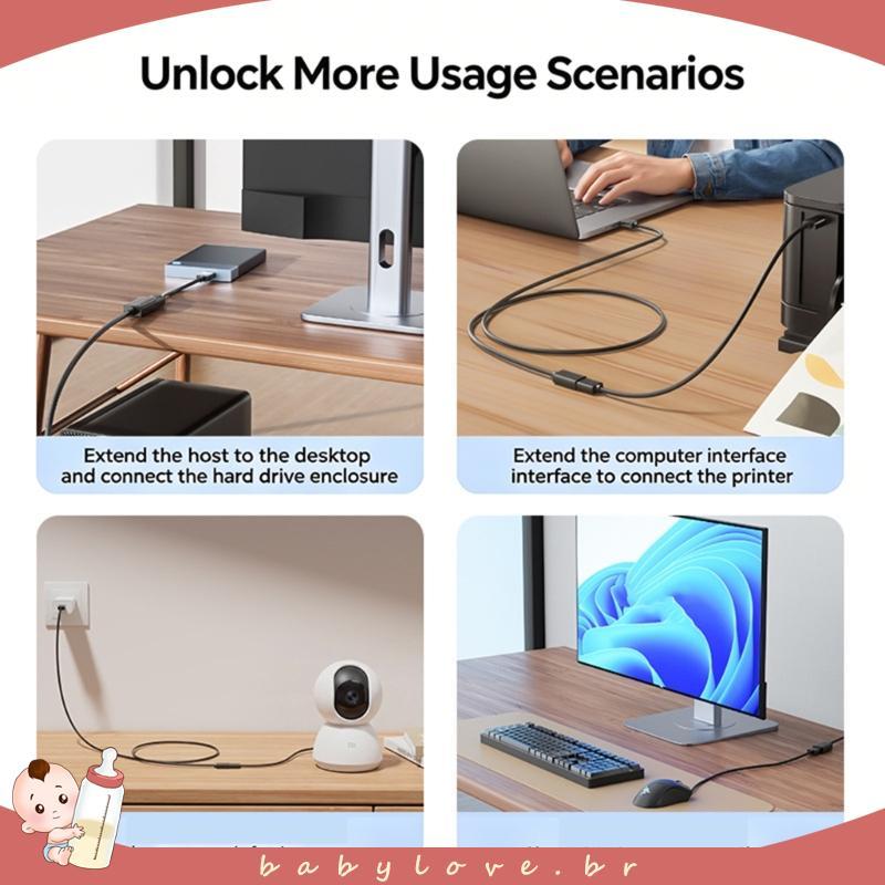 BABYLOVE Extensão USB3 0 5 Gbps Extensor USB Velocidade Rápida Transfe Para Fêmea