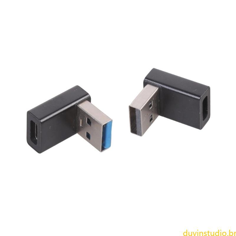 DUV 2Pcs USB3 0 A Type C Adaptador Suporte Para USB Ventilador
