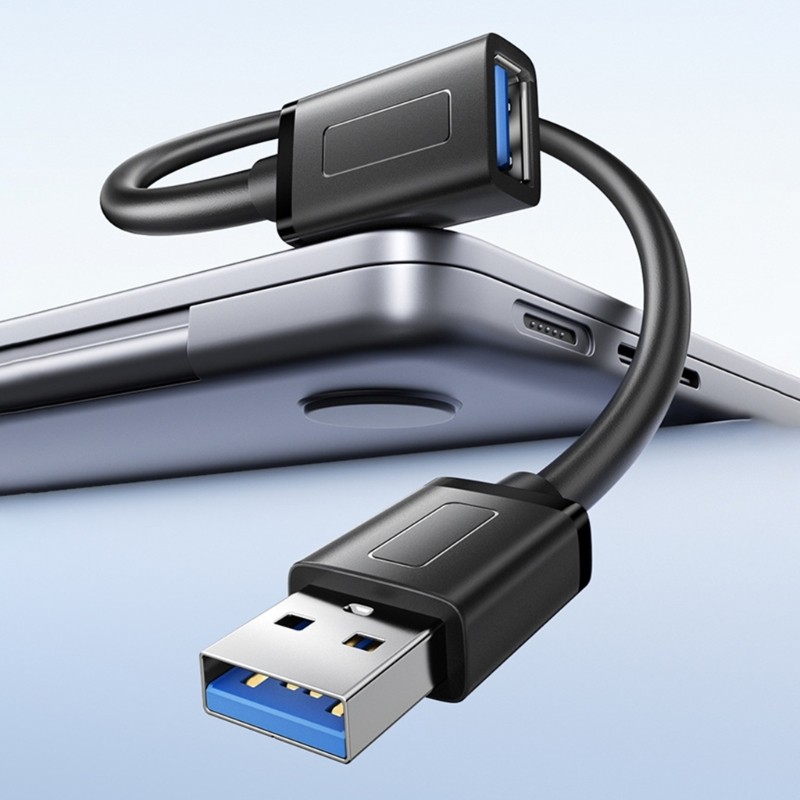 JOY Extensão USB USB3 0 Para Fêmea 5 Gbps Velocidade Rápida Extensor Transferência Sincronização