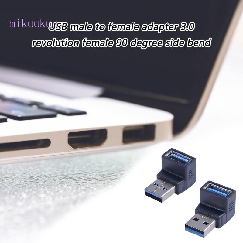 Adaptador MIku 90 Graus USB3 0 Para Fêmea Perfeito Conector USB Espaço Limitado