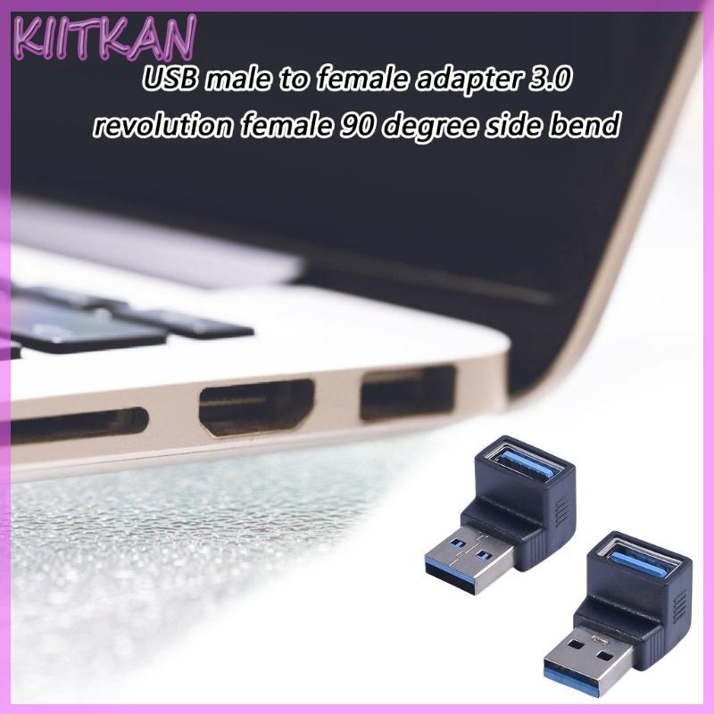 KIITK Adaptador USB3 0 90 Graus Para Fêmea Perfeito Conector USB Espaço Limitado