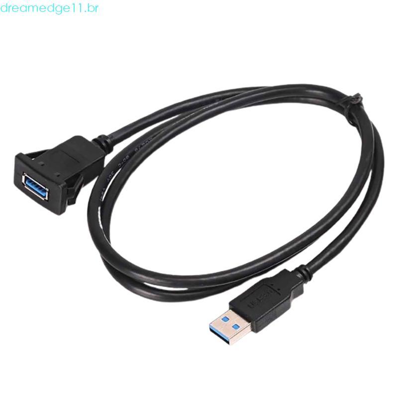 dreamedge11 Extensão Quadrado Única USB3 0 Painel Embutido 1 Metro 39 37 Pol