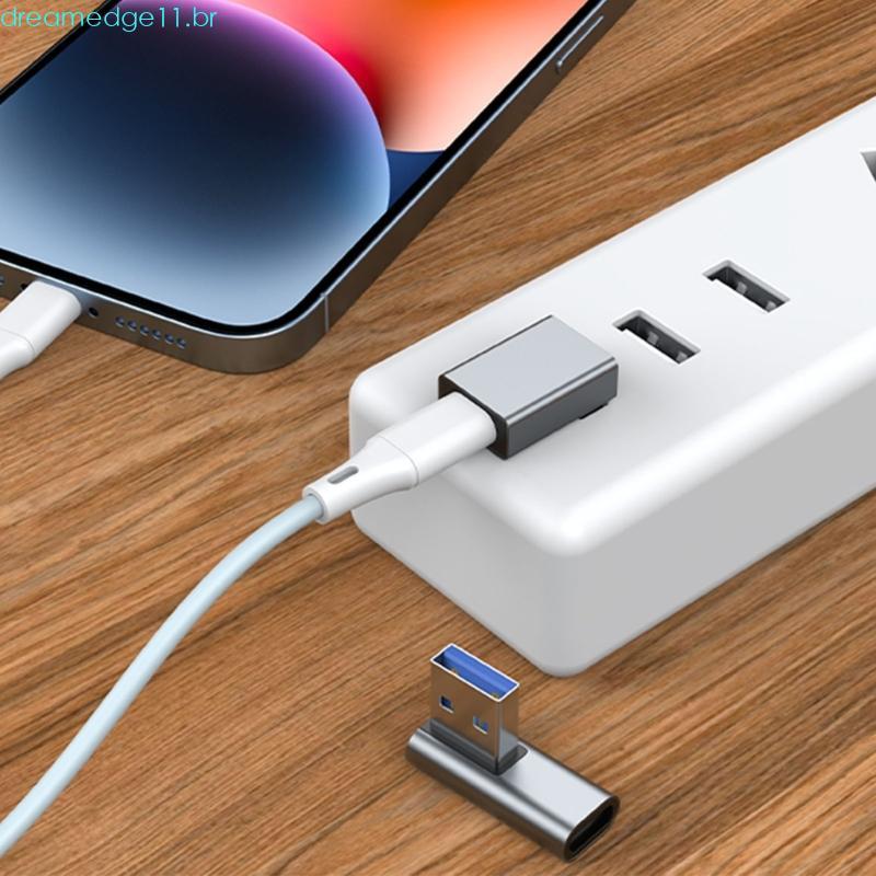 dreamedge11 90 Graus USB Para C Adaptador USB3 0 Tipo-Fêmea Conversor Carregamento Suporte Transferência Dad