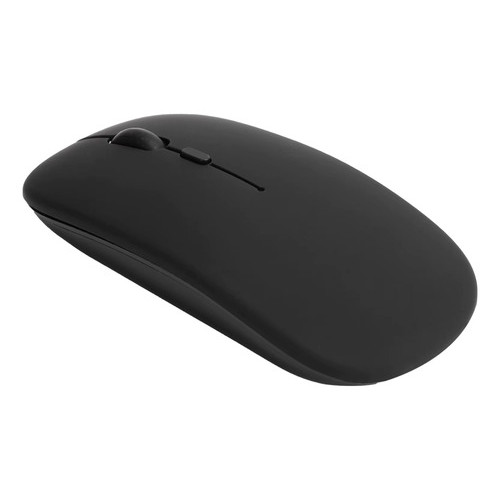 Mouse Sem Fio 1600dpi Clique Silencioso Preto Slim Bluetooth Preto