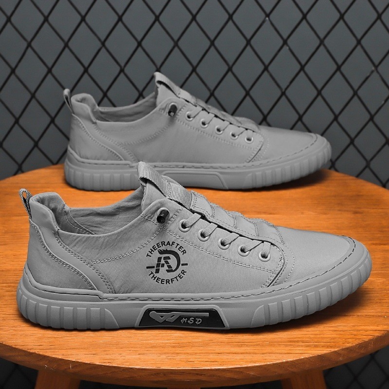 Sapatos masculinos respirável estilo fino na moda velho pequim sapatos de pano deslizamento-em tênis casuais lona de sed