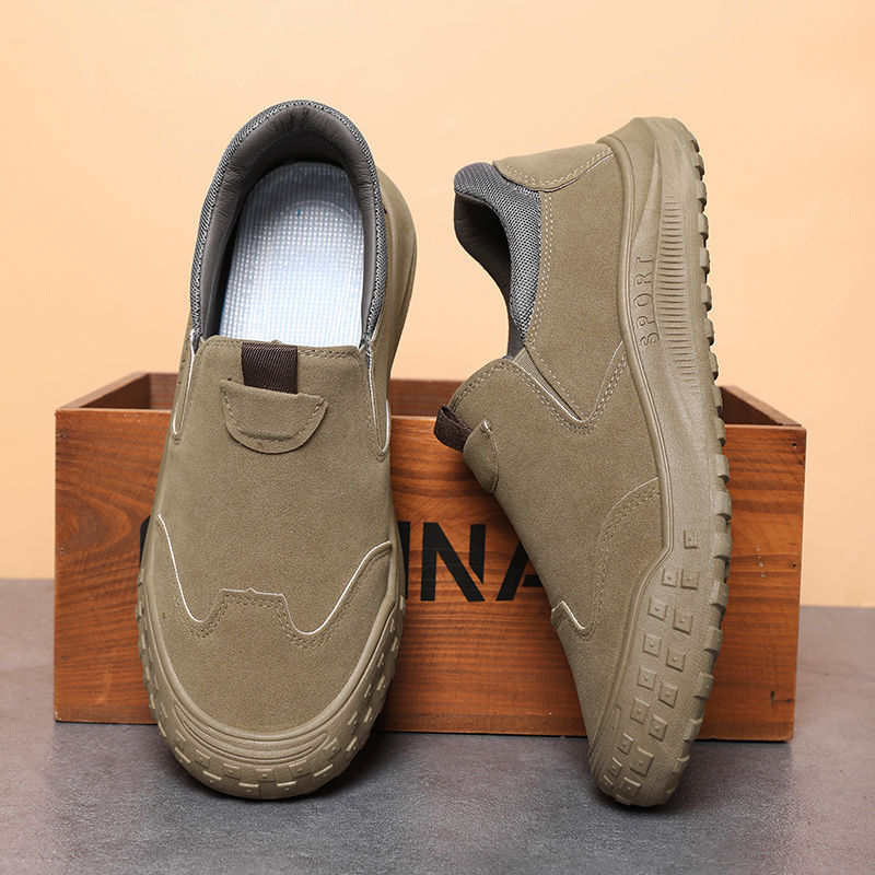 Nova primavera sapatos masculinos de pano respirável Chef Anti-deslizamento moda sapatos casuais sapatos esporti