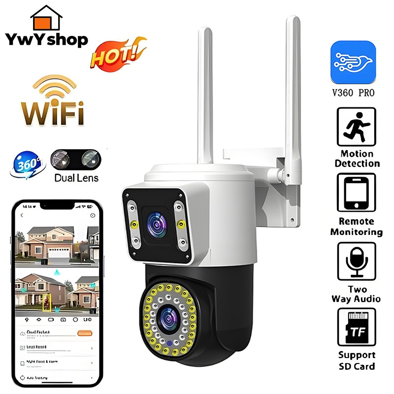 Câmera de Segurança Wi-Fi 4MP Dual Lente PTZ 360° Visão Noturna Colorida e Áudio Bidirecional G1