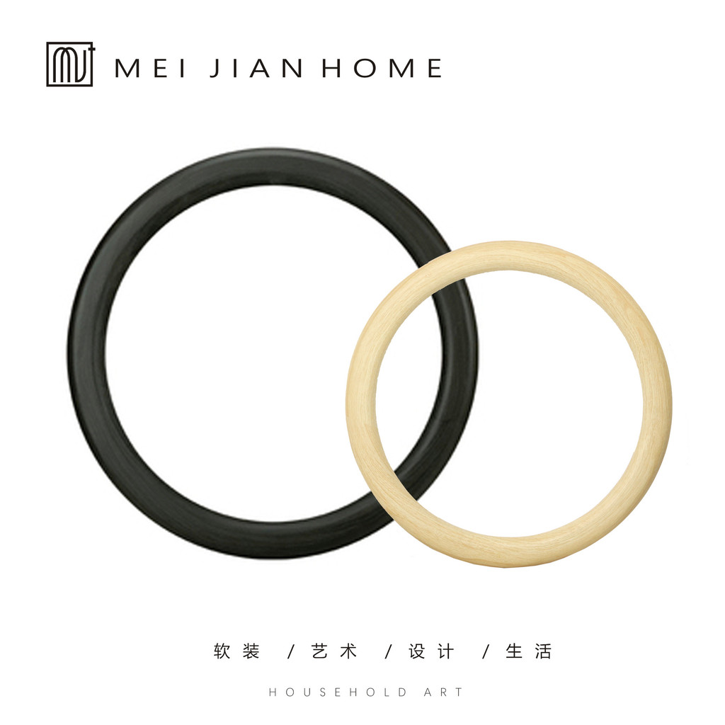 Modern minimalist Nordic creative geometric circle ornaments for model homes and sales offices, decorative circular deco