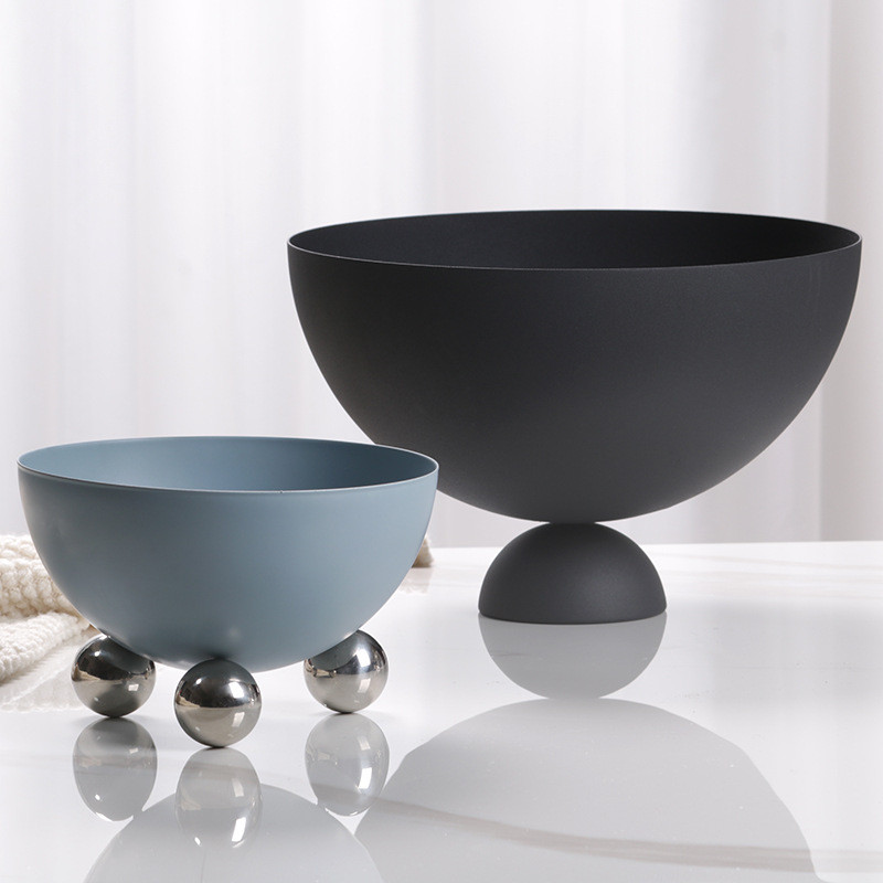 Modern minimalist round fruit tray ornament Nordic home decor model room homestay hotel living room coffee table decorat