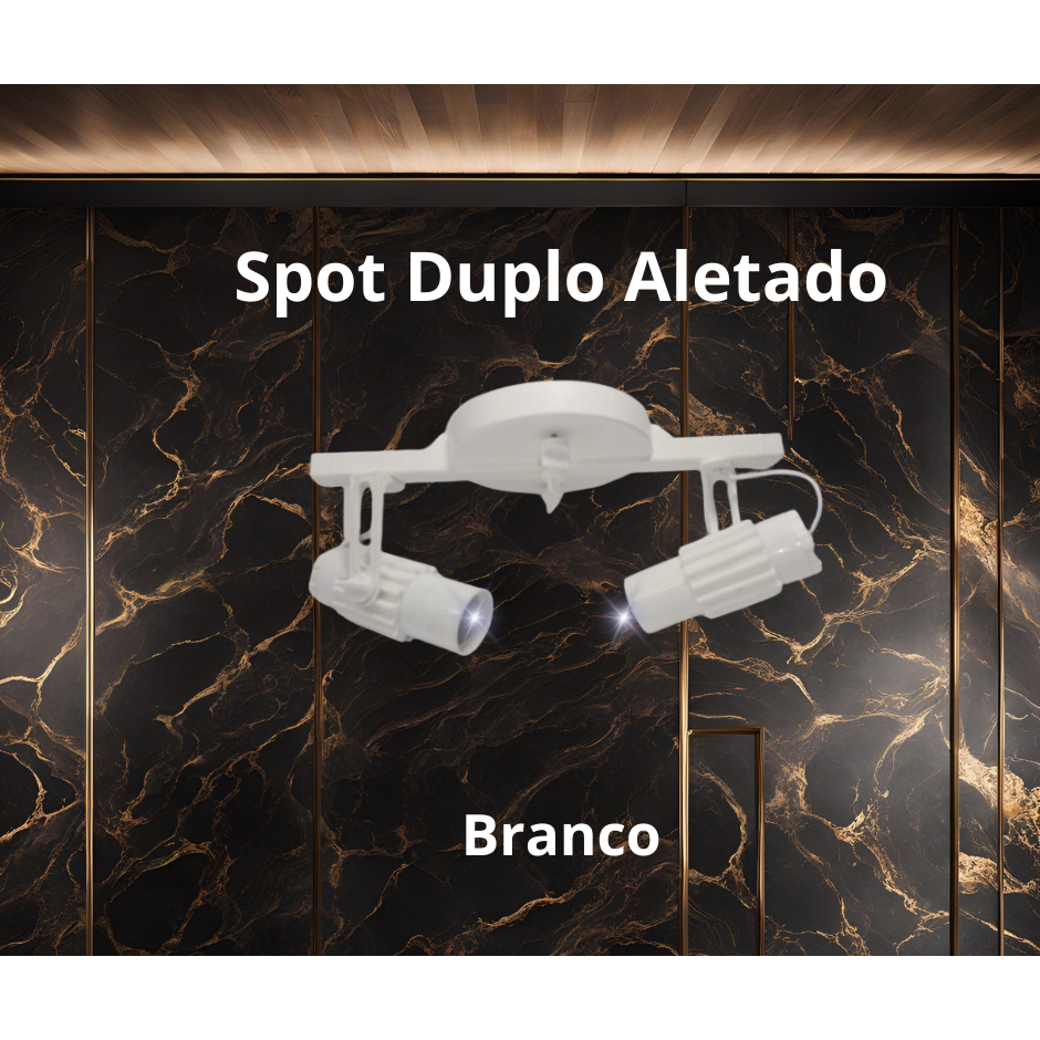 Luminária Trilho Aletado Duplo Premium Retrô Iluminação