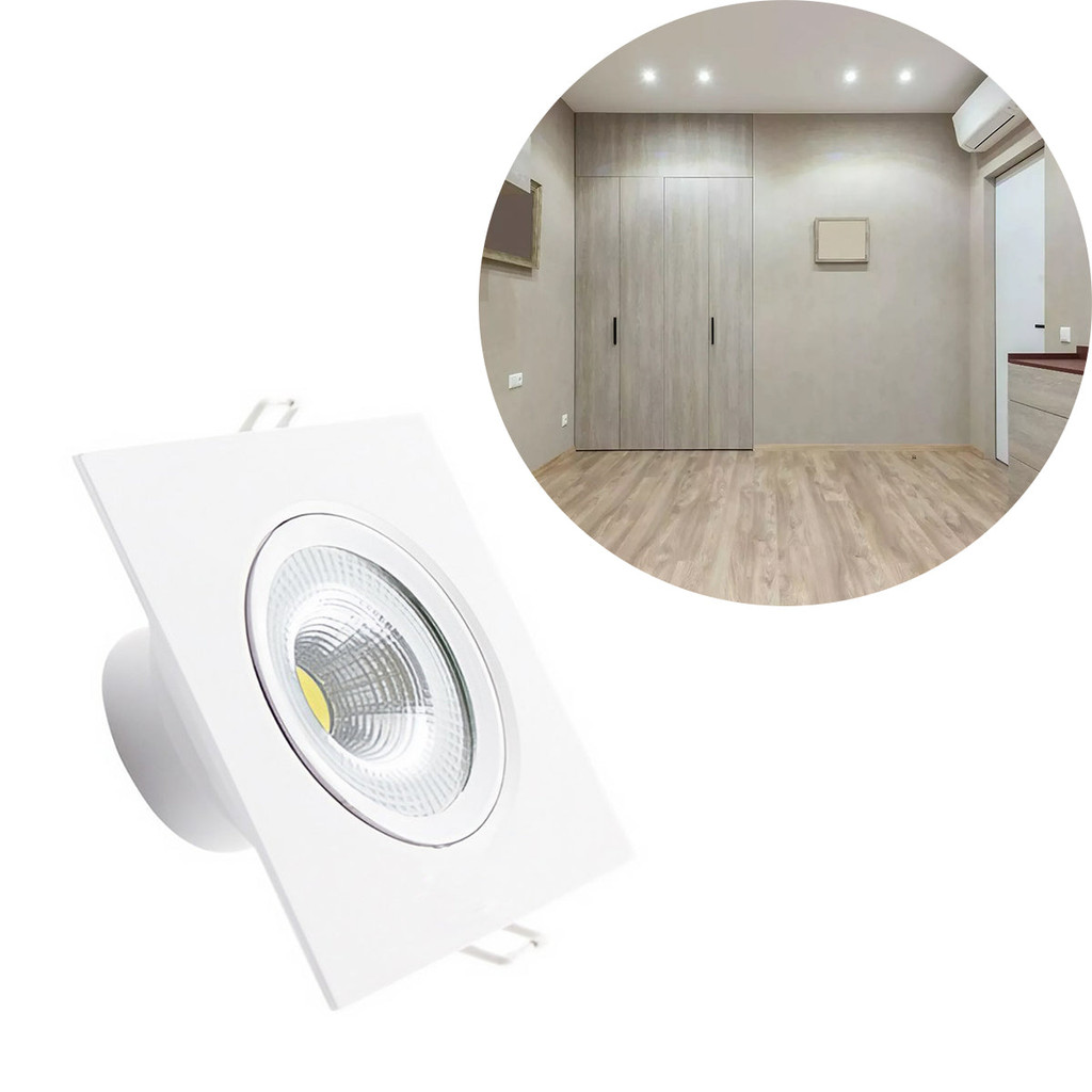Luminária Spot LED Quadrada Luz Fria Ideal para Ambientes