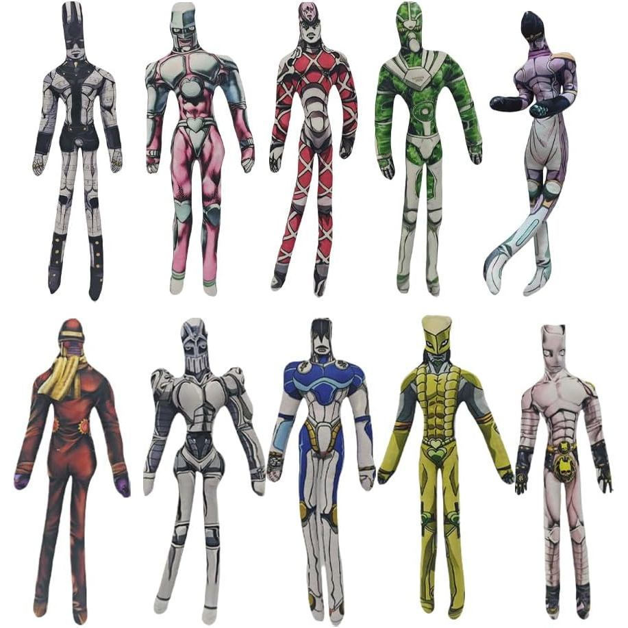 Anime Estrela Platina Plushie JJBA O Mundo Figura Macia Moldura De Fio Embutido Travesseiro Twistable Para Colecionadore
