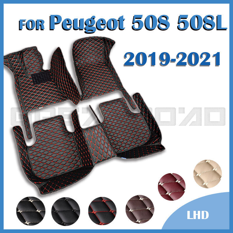 Tapetes De Carro Para Dongfeng Peugeot 508/508L 2019 2020 2021 Almofadas De Pé De Automóvel Personalizadas Capa De Tapet