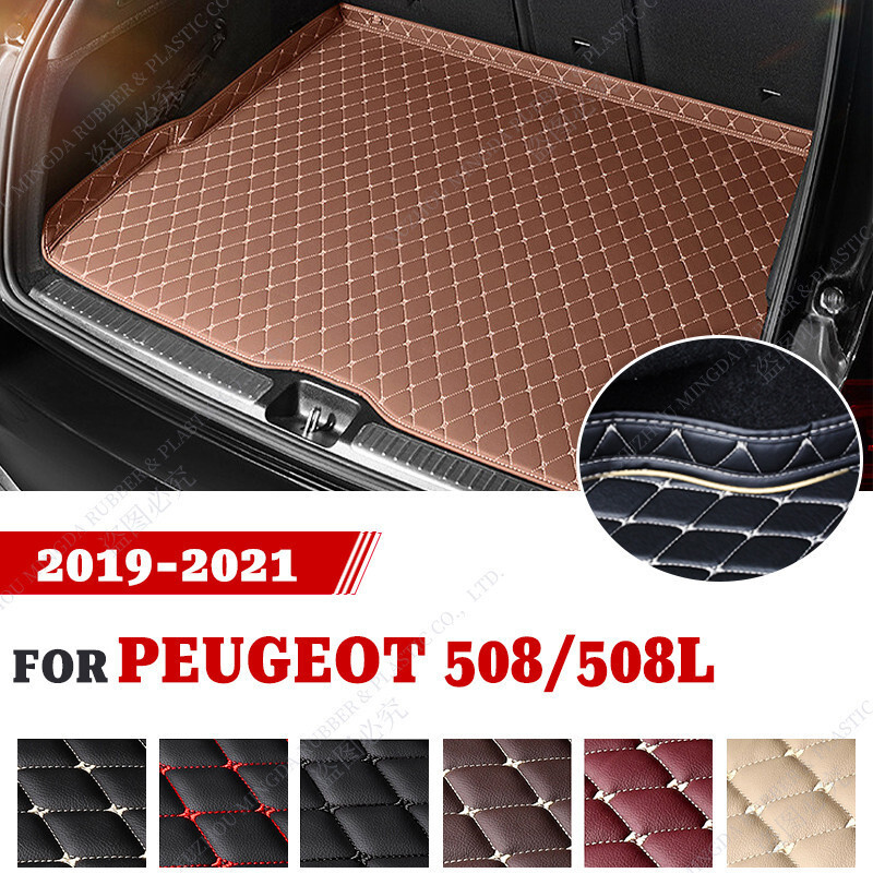 Tapete Personalizado Para Porta-Malas De Carro , PEUGEOT 508/508L 2019 2020 2021 , Acessórios Detalhes Interiores De Pro