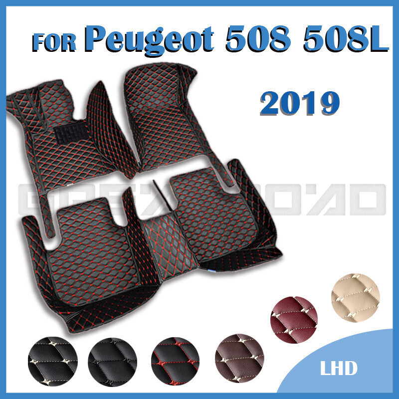 Tapetes De Carro Para Dongfeng Peugeot 508/508L 2019 Almofadas De Pé Personalizadas Capa De Tapete De Automóvel Acessóri