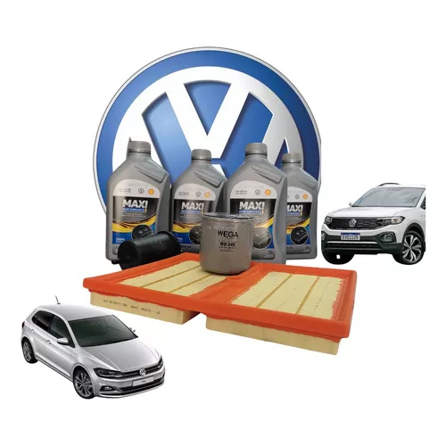 Kit Troca Óleo - Shell 5w40 508/509 Original  Polo, Tcross, Nivus, Virtus Tsi Todos anos