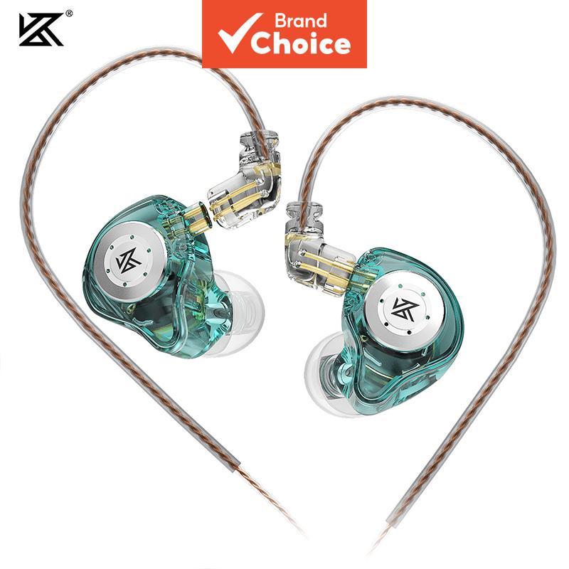KZ EDX Pro Fones De Ouvido Com Fio De Metal Intra-Auriculares Microfone Música Esportiva DJ HiFi Cancelamento De Ruído U