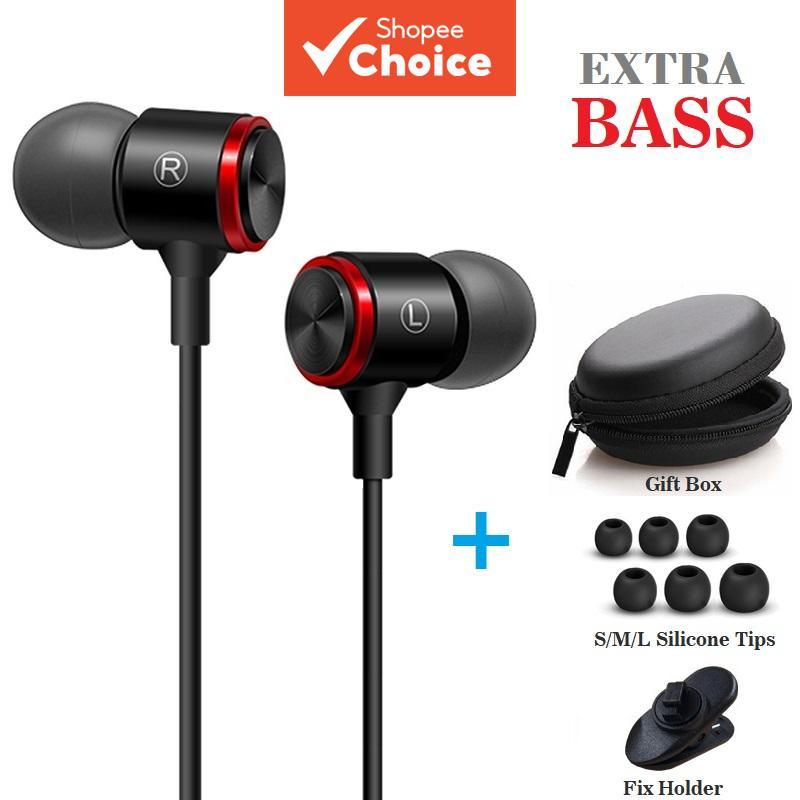 Fones De Ouvido SPRISE Com Fio De 3.5 Mm Microfone De Metal Estéreo De Graves Profundos Cancelamento De Ruído Para Músic