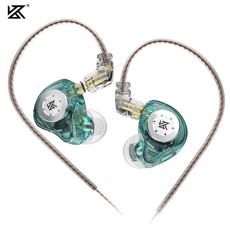 KZ EDX Pro Fones De Ouvido Com Fio De Metal Intra-Auriculares Microfone Música Esportiva DJ HiFi Cancelamento De Ruído U