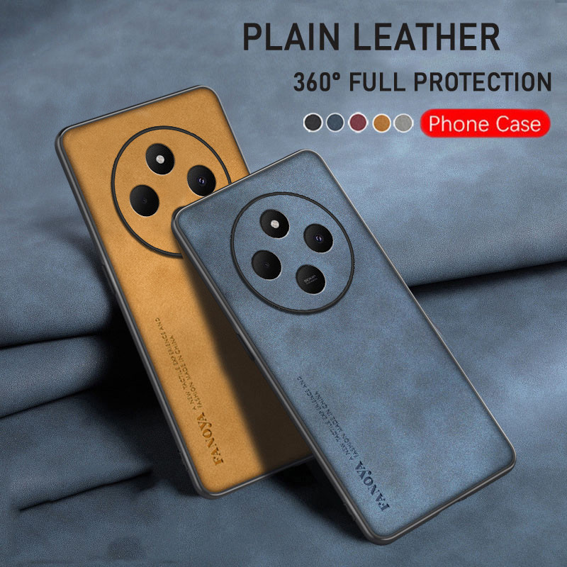 Para Xiaomi Poco C75 C65 C61 C55 14T 13T Pro Redmi 14C A3 4G Caso De Couro Luxo Anti Gota Deslizamento Capa Celular Fund