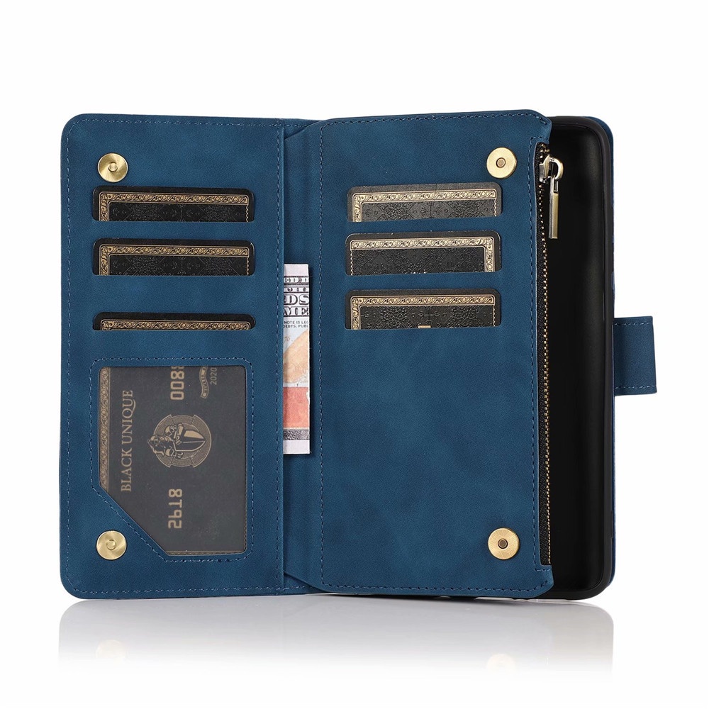 Caixa Para Xiaomi 14T 13T 12T Poco X7 X6 X5 M4 M3 X3 Redmi 14C 13C Note 13 Tampa Flip Zipper Porta Carteira Suporte De