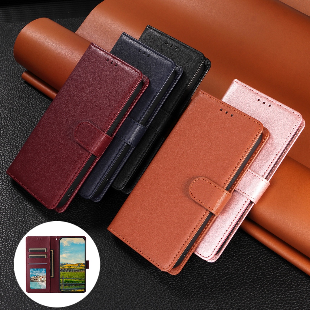 Capa De Telefone Para Xiaomi 17T 15T 14T Redmi 15C 15A 14C Note 15 Pro + 5G 14 Flip Case Couro PU Carteira Com Compartim