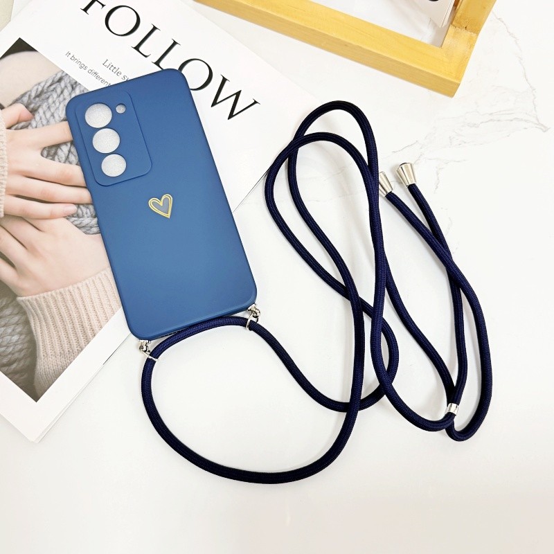 Capa De Cordão De Silicone À Prova De Choque Para Xiaomi Redmi Note 15 Pro Plus 14 15C 14C A5 13 15T 14T Pescoço Alça Cr