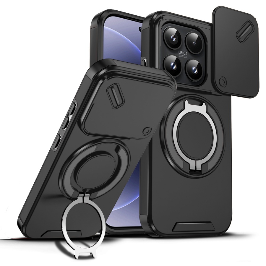 Capa De Telefone Magnética À Prova De Choque Para Xiaomi 17 Redmi 15 14 T Pro C a 13 A7 Pro A5 Slide Câmera Lente