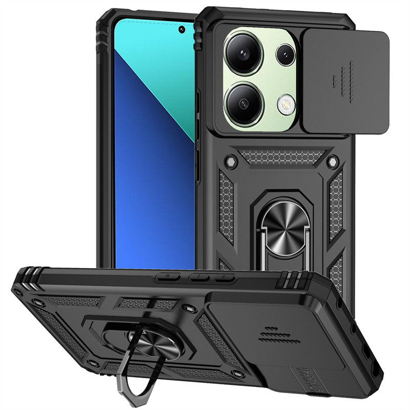 Armadura À Prova De Choque Funda Para Xiaomi 15T 14T 13T 12T Redmi Nota 14 13 15C 14C Poco C85 C75 Pro Plus Slide Lente