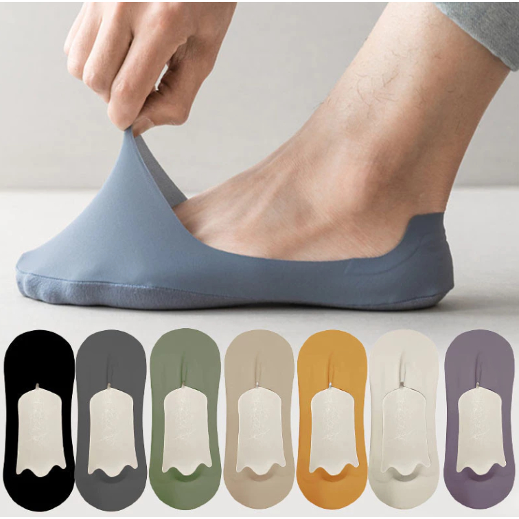 KIT 03UN E 12UN Meias de Nylon Seda Silicone Para Mulheres Respirável Silicone Antiderrapante Invisível Fino