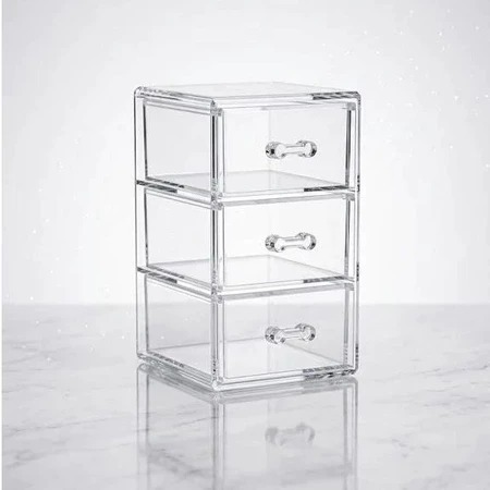 Organizador Acrílico Transparente com Gavetas Multiuso Porta Maquiagem e Objetos