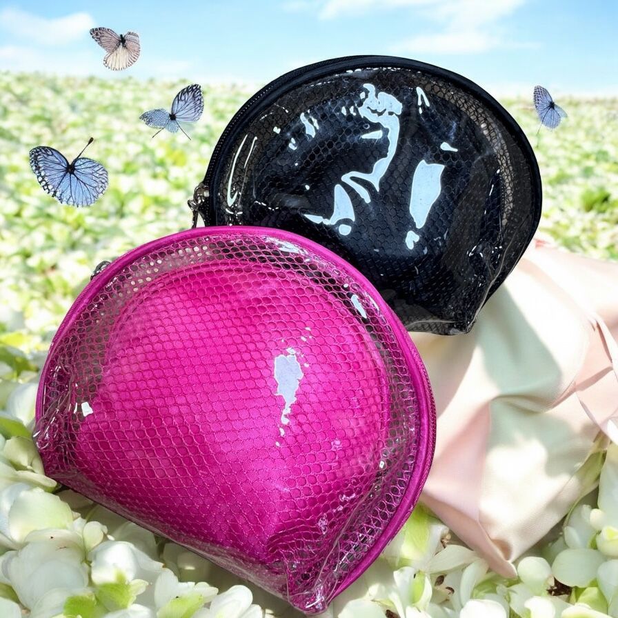 Conjunto De Necessaire Bolsa Feminina Organizador Porta Maquiagem E Acessórios Multiuso Transparente Para Viagem
