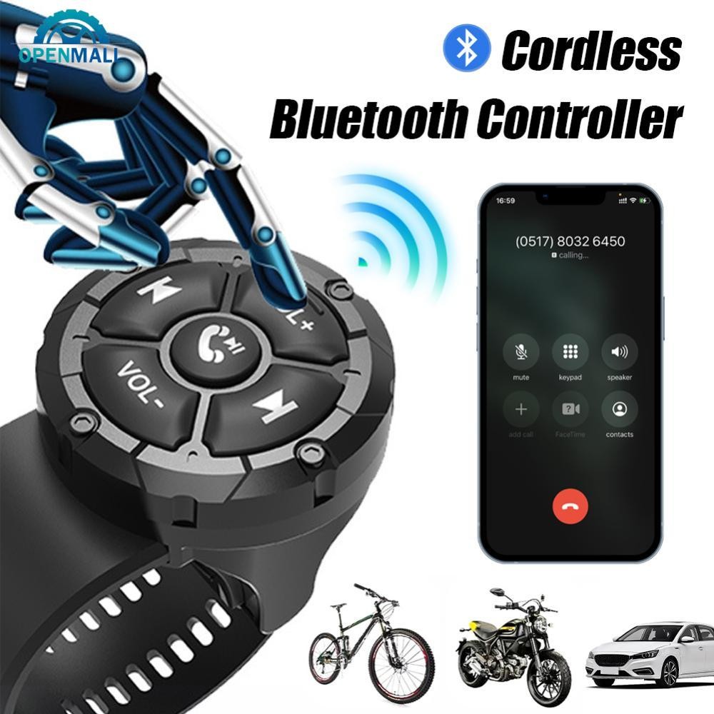 OPENMALL Botão De Controle Do Volante Carro Remoto Sem Fio Bluetooth-Compatível Para Rádio Leitor Música Android Switch