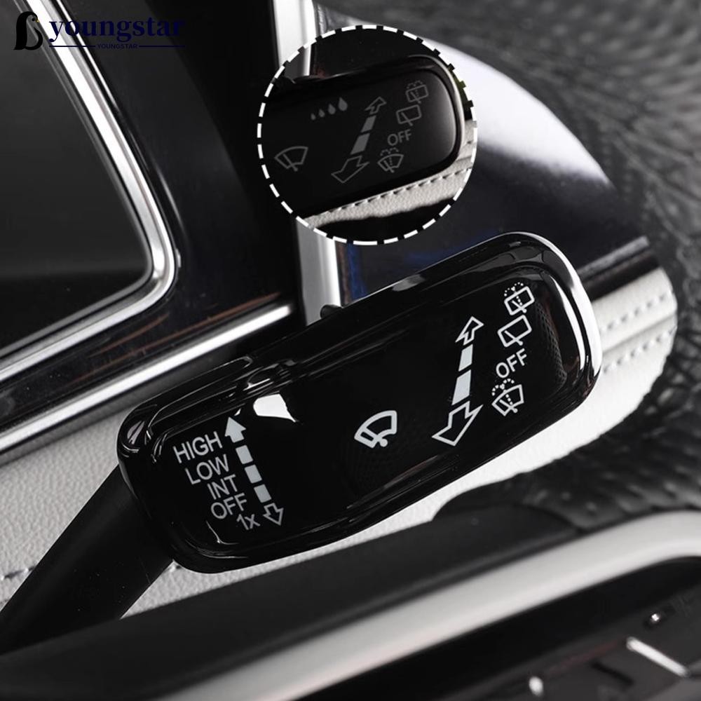 YGS 2 Pçs Volante Do Carro Farol Interruptor De Controle Capa Limpador Guarnição Acessórios Para VW Polo Golf 7 8 Jetta