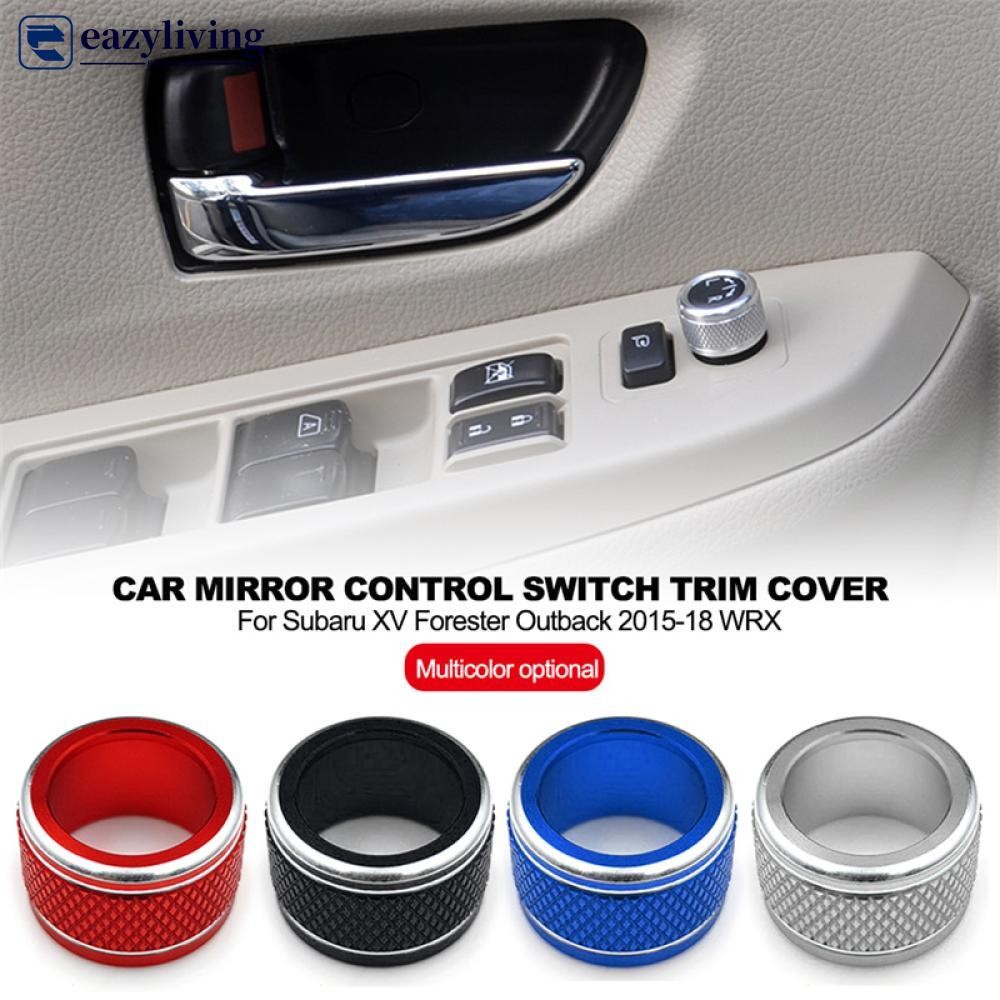 EAZYLIVING Botão Do Espelho Retrovisor Carro Guarnição Capa Interruptor De Controle Rotativo Decoração Anéis Ajuste Para