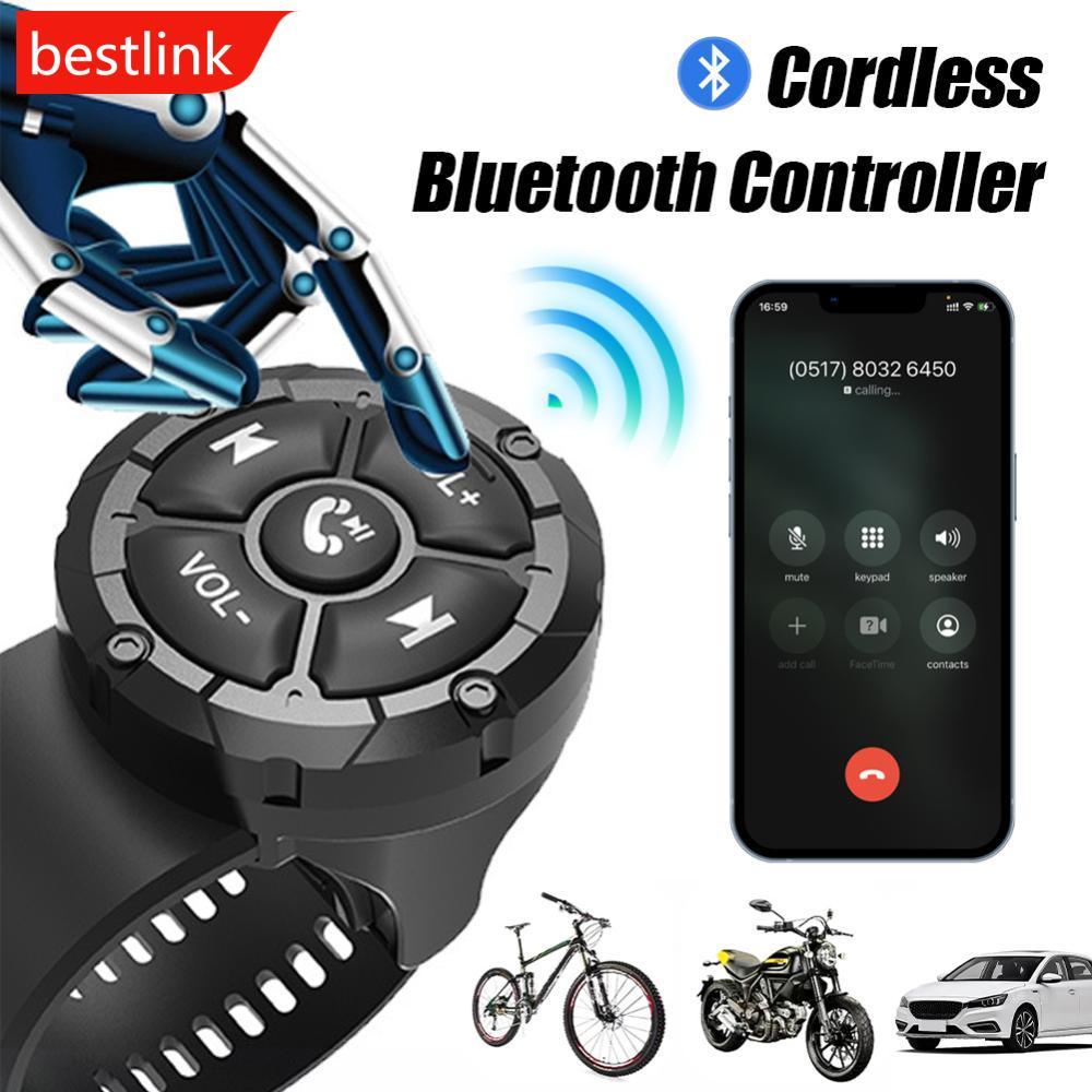 BESTLINK Botão De Controle Do Volante Carro Remoto Sem Fio Bluetooth-Compatível Para Rádio Leitor Música Android Switch