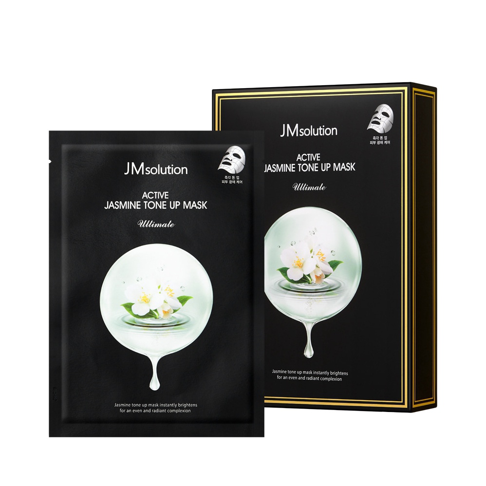 JM Solution Active Jasmine Tone Up Máscaras Ultimate 10 Folhas De Umidade Opaco Seco Cuidados Com A Pele Ácido Hialurôni
