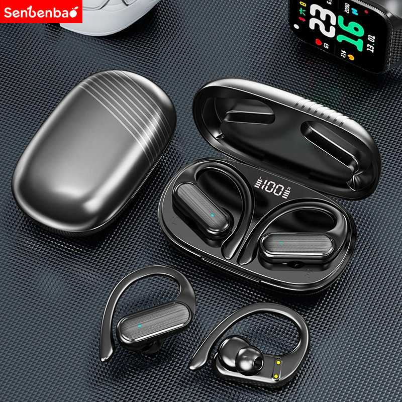 Senbenbao Fones De Ouvido Sem Fio A520 Deep Bass IPX5 À Prova D'água Bluetooth 6.0 Sports TWS True Wireless Earbuds Com