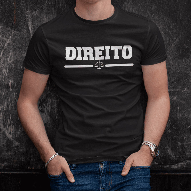 unissex unissex Camisa Camiseta Direito Faculdade Universidade Profissão Advogado