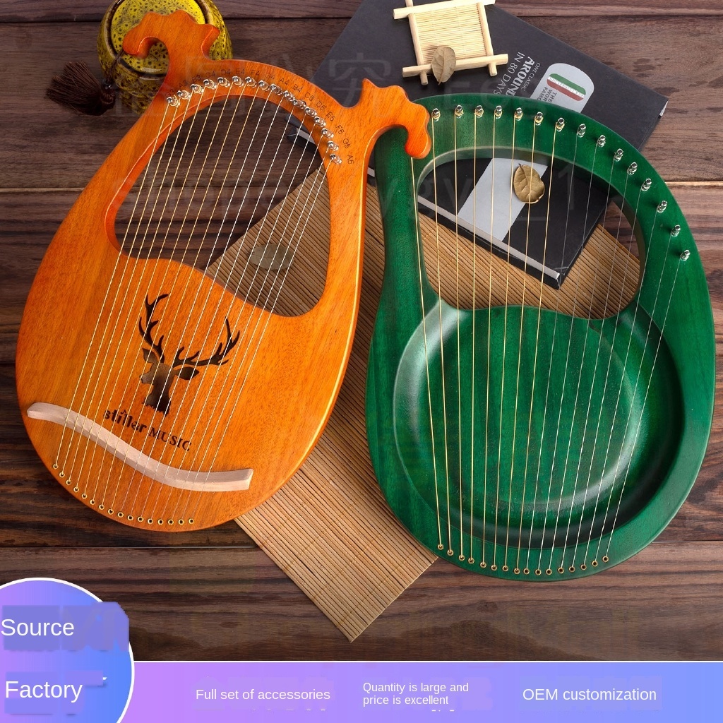 [Frete Grátis] (Bolsa De piano Com Compra) Leia qin 19 Cordas 16 Tons Pequena Harpa 7 10 Lira lire Linire Latino Portáti