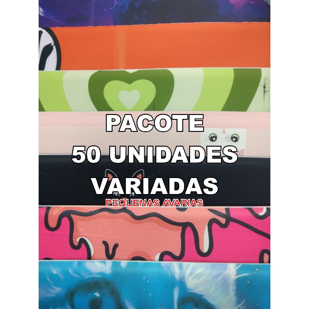 PACOTE 50x Apoio de teclado ergonômico pequenas avarias estampas variadas