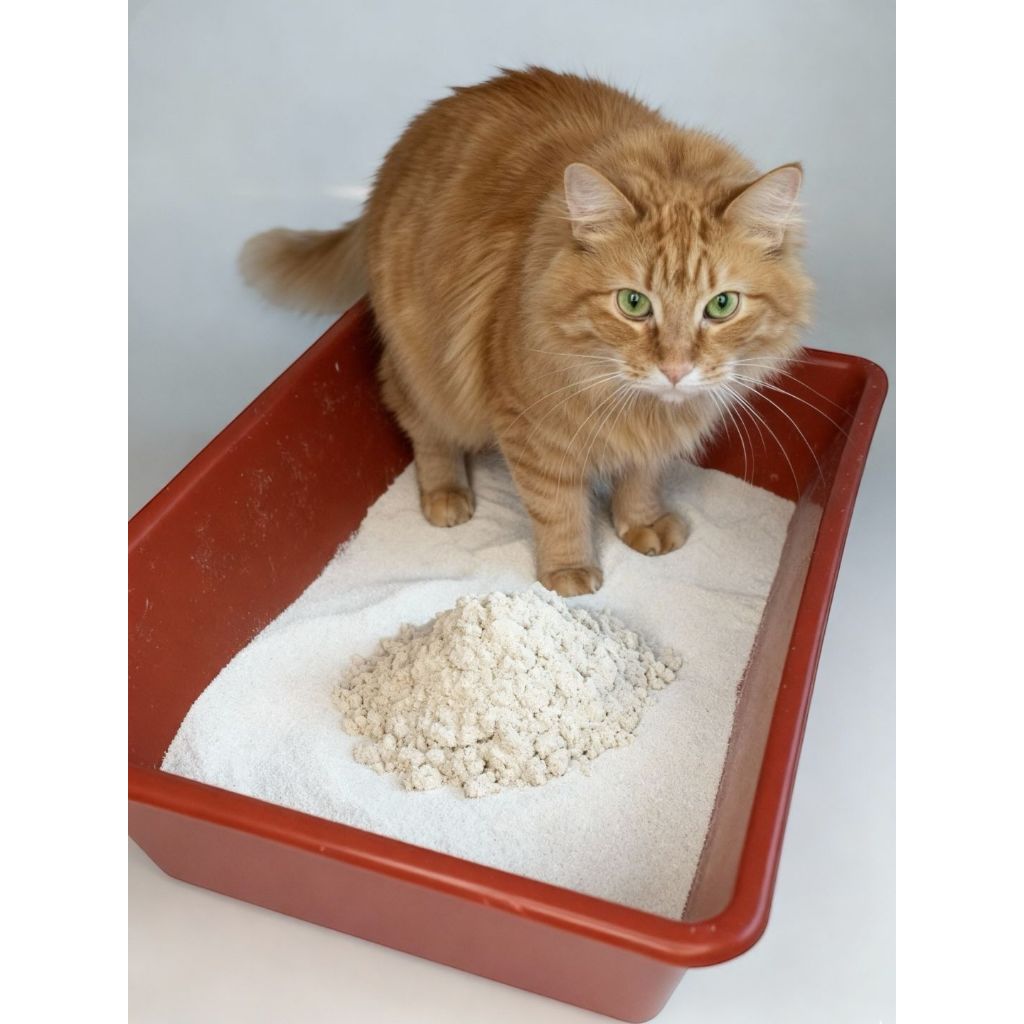 Areia Higiênica  De Mandioca Para Gatos Biodegradável Absorve Xixi Fácil 4Kg