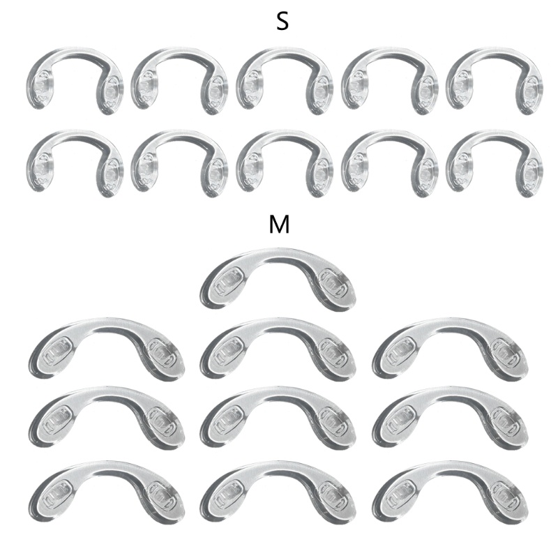 Estone 10 Peças Almofadas Para Óculos Antiderrapantes Almofada Nariz Silicone Antiderrapante Macio