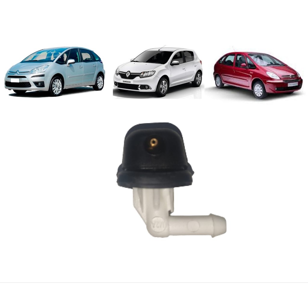 Bico Brucutu Esguicho Limpador Água do Parabrisa Citro C4 Picasso Xsara Picasso Traseiro Sandero Kwid