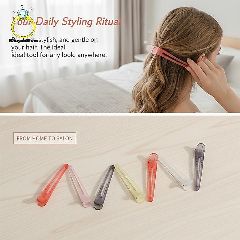 [BANY] Grampos De Cabelo Gelatinosos Ocos Foscos , Antiderrapantes , Sem Amassados , 7 Peças , Multicoloridos Para Mulhe