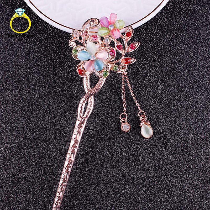 [BANY] Grampo De Cabelo Flor Dupla Strass Bom